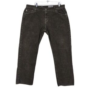 Adriano AG-ED Pants Graduate Tailored Corduroy Micro-Wale Men 40R 40x30 Brown